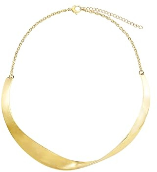 Breil, Collezione Retwist, Collana Donna in Acciaio Specchiato, con Parte Rigida Sinuosa, Idee Regalo Donna e Ragazza, con Pratica Chiusura e Lunghezza Regolabile 39-45 cm, Colore Silver