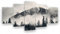 HUBDECO 5-Teiliges Leinwand Bild Wohnzimmer - Bilder, Poster, Kunstdrucke - Leinwandbild - Bild auf Leinwand - Tolle Zimmerdekoration - Schlafzimmer Bilder - 158x90 cm Berg Nebel