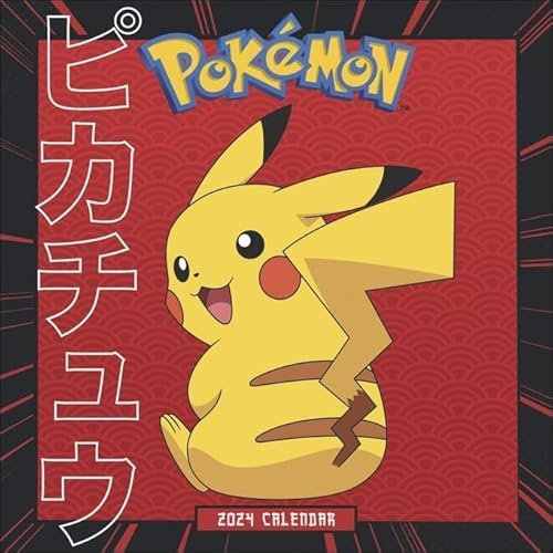Pokemon - Broschurkalender 2024 - Heye-Verlag - Wandkalender mit Poster - 30,5 cm x 30,5 cm (offen 30,5 cm x 61 cm)