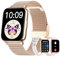 Colesma 1,85 Orologio Smartwatch Donna, Effettua/Risposta Chiamate, Assistente Vocale, Impermeabile Fitness Tracker con Pressione Sanguigna/SpO2/Sonno 100+ modalità Sportive per Android iPhone