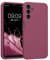 kwmobile Handyhülle kompatibel mit Samsung Galaxy A14 5G Hülle - gummierte Handy Case aus Silikon in Orchidee Violett