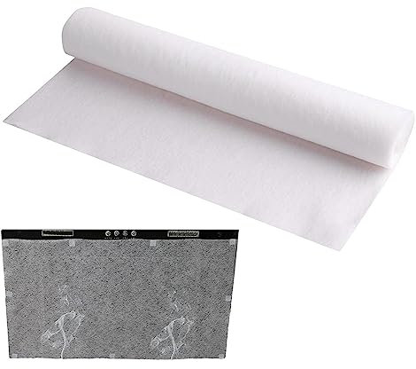 Rurunklee Filter für Dunstabzugshaube, 46cm x 10m, Zuschneidbar, Vlies Fettfilter - Ideal für Abzugshaube und Dunstabzugshauben