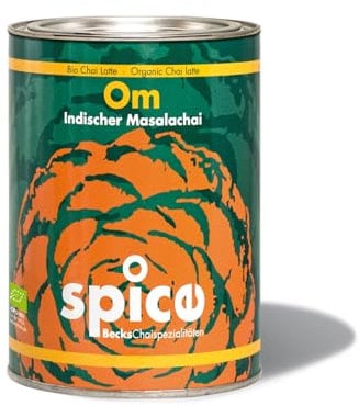 Becks cocoa Om Masala Chai Tee Bio – Indischer Schwarztee mit traditionellen Gewürzen wie Zimt, Kardamom & Ingwer – Perfekt für Chai Latte, 300 g