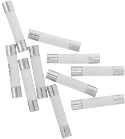 OSALADI 10pcs multimeter number high pressure amplifier 6a miniature fuse tubes replacement fuse tube 6 amp 500 volt fuse tubular ceramic multimeter fuse tube suite Ceramic tube