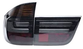 HUHASJEQ Auto Rückleuchten Montage Modifizierte LED Rücklicht Plug Und Play Kompatibel for BMW X5 E70 2007 2008 2009 2010 2011 2012 2013(Smoked)