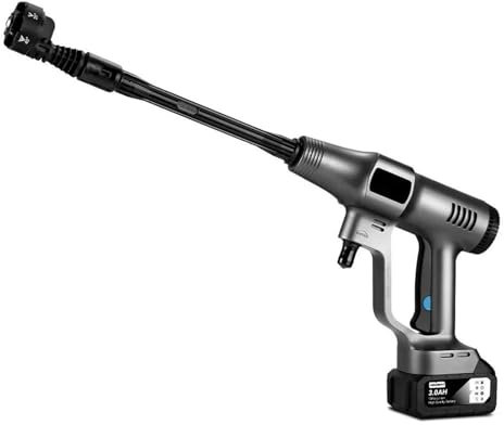 Cordless Pressure Washer for Makita 18V Battery, Portable Power Cleaner, Handheld High-Pressure Car Washer Gun, 6-in-1 Nozzle for Washing Cars Fences Siding (1 Battery &2 Battery),2 Battery
