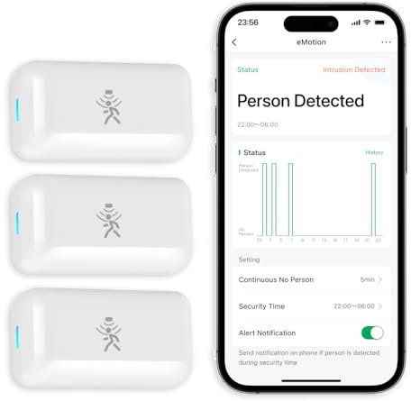 LinknLink Emotion Wi-Fi Radar Bewegungsmelder, menschliche Bewegungserkennung, Smart Home kompatibel, kompatibel mit Alexa und Google Home, kein Hub erforderlich (2)