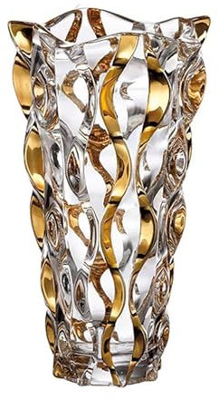 Puremagics Handbemalte Vase, Höhe 28 cm, dekorative Vase für Zuhause, Esstisch, Wohnzimmer, Büro, Hochzeit, Urlaubsparty