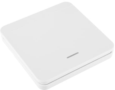 EPLZON Interrupteur d'éclairage sans fil 86 interrupteur de sécurité RF pour panneau mural sans câblage installation facile(1 Gang Commutateur)