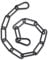 Metal Chain, Stainless Steel Chains with Carabiner Steel Chain 0.59 m Chain Links Stainless Steel Chain Round Steel Chain Extension Chain for Pets Garden Gates Anti-Theft Chain