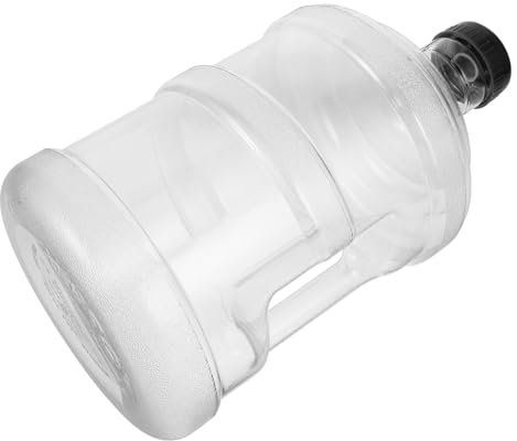 Garneck Bidón de Agua de Plástico Asa Contenedor de Almacenamiento de Agua Portable para Camping y Senderismo Compatible con Dispensadores con Boca Ancha y Tapa de Repuesto