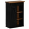 Tomostar Meuble Haut de Cuisine, Armoire Suspendue Cuisine Armoire Suspendue Halden Porte coulissante Noir 49x22,5x70 cm