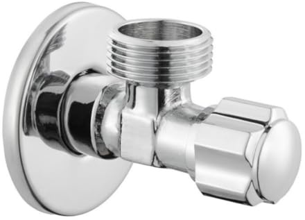 pokm toolsmarket - 1/2 x 3/4 Eckregulierventil Messing verchromt Eckventil mit Abdeckung Absperrventil für Waschmaschine & Spülmaschine Eckventil Küche