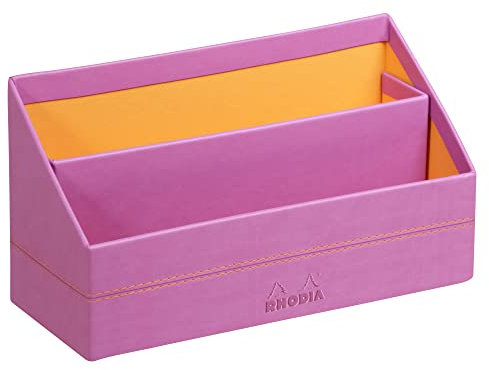 Rhodia 318941C Briefablage (10 x 25 x 31 cm, ideal für Ihre Organisation, Kunstleder, elegant, praktisch) 1 Stück, lila