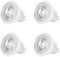 YUIIP GU4 Lampe 4W Warmweiß 3000K – Ersatz für 20W-40W Halogen, MR11 Größe, AC/DC 12V, Nicht Dimmbar, 38° Abstrahlwinkel, 390 Lumen, 4er Pack