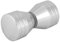 Aluminum Alloy Shower Bath Screen Round Back to Back Door Handle Knob Replacement for Home Bathroom Shower Glass Door (#2)