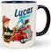 Werbetreff Gera Keramiktasse mit Name & Motiv Feuerwehr - Personalisierte Kinder-Tasse - Geschenk-Idee für Kinder & Erwachsene - Junge - Feuerwehrmann