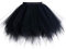 Timormode Tutu 50er Tüllrock Reifrock Kurz Tanzkleid Unterrock Blase Rockabilly Petticoat Ballett Schwarz XL