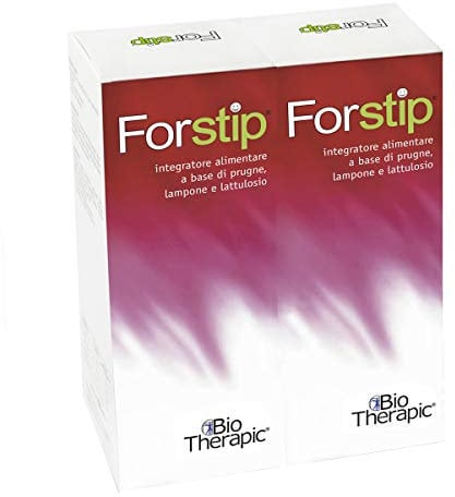 FORSTIP | Regolatore intestinale | Utile in caso di stitichezza | Sciroppo a Base di estratti vegetali con Prugna, Malva e Lattulosio | 150 ml con Misurino da 10 ml | 2 Flaconi