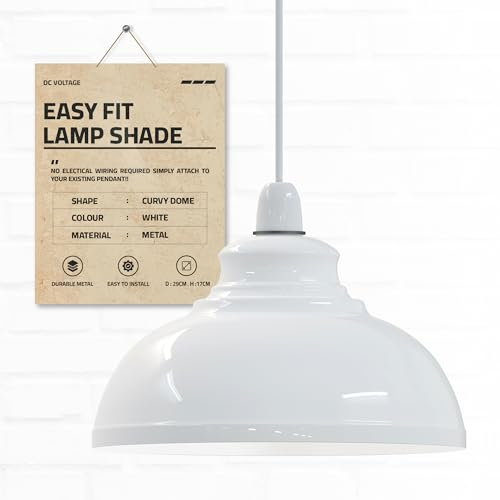 Moderner Vintage-White lampenschirme für Pendelleuchte, industrielle rattan Hänge Lamp Shade stehlampe-Deckenleuchte, ideal für Esszimmer, Bar, Clubs und Restaurants 29cm (Weiss)