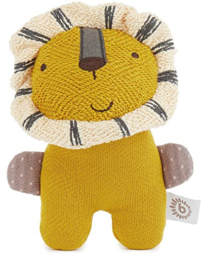 Bieco Kuscheltier Baby Löwe - Stofftier Löwe Baby Kuscheltier gehäkelt - Kuscheltier Cord Löwe gehäkelt - Löwe Kuscheltier Löwe Baby Spielzeug Löwe - Kuscheltier Baumwolle Stofftier gehäkelt