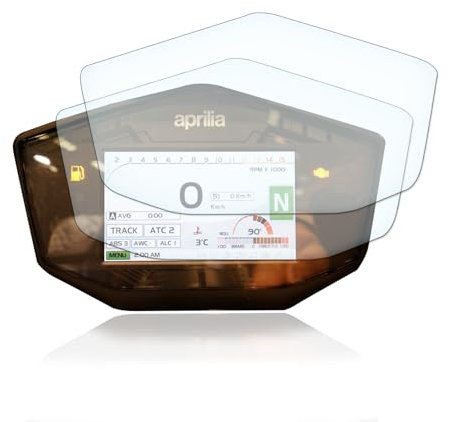 Displayschutzfolie Tacho Schutzfolie geeignet für Aprilia RS660 2020+ 1x Ultra Clear / 1x Anti Glare