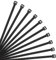 XINGO Black Cable Ties Pack of 500, 200mm x 3.6mm, Premium Nylon Durable Zip Ties, Self-Locking UV Resistant Nylon Plastic Wire Ties for Indoor and Outdoor