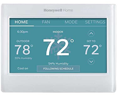 Honeywell Home RTH9600WF Smart Color Thermostat ENERGY STAR Wi-Fi Programmable Touchscreen Alexa Ready - C-Wire Required