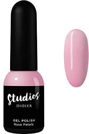 Didier Lab - Premium UV Nagellack Rose Petals - Gel Nagellack - Farbgel für Gelnägel - Auftrag von 1 oder 2 Schichten Gel Nägeln - Stark Pigmentiert UV Gel Nagellack - Gel Polish - Nagellack Rosa Pink