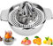 Spremiagrumi Manuale, Spremiagrumi a Mano per Arance e Limoni, Spremiagrumi Facile da Pulire in Acciaio Inox 201, 12 x 5.3cm