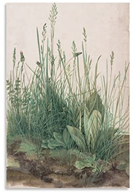 AAOTE Großartiges Stück Rasen – von Albrecht Durer Poster, Kunstdruck, Wandfoto, Farbe, Poster, hängendes Bild, Familiendekoration, 20 x 30 cm
