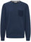 11 Project PRPulo Herren Sweatshirt Pullover Pulli mit Rundhalsausschnitt O-Neck mit Brusttasche, Größe:L, Farbe:Dress Blues (194024)