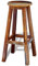 INLIFE Barhocker Altholz,Braun,7.95KG