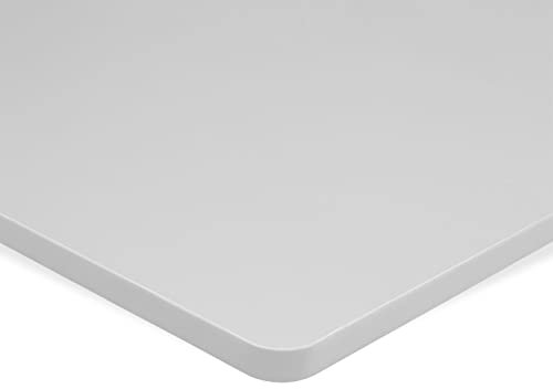 ESMART Germany TPL-168LG stabile Schreib-Tisch-Platte aus MDF [Größenauswahl] 160 x 80 x 2,5 cm - Hellgrau | Kratzfest, PVC-beschichtet, pflegeleicht, Bürotischplatte belastbar bis 120 kg