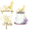 duoyif Tortenstecker Hochzeit 2Stück “Mr&Mrs” Cake Topper Hochzeit Acryl Kuchendekoration “Mr&Mrs” Tortendeko Für Hochzeits Torten Valentinstag Heiratsanträge Geburtstage Jubiläen Kommunion Torte Deko