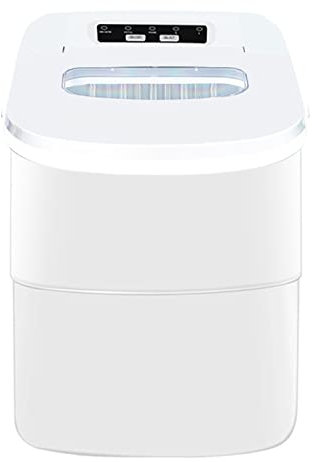 QBREZA Household Small Mini Ice Machine Integrated Foaming Technology Out Of 9 Round Ice Cubes At A Time Mute Design