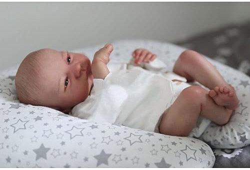 Anano Reborn Baby Vollsilikon Lebensecht Babypuppen Mädchen Augen Öffnen 19 Zoll Levi Reborn Puppen Silikon Vollkörper Reborn Babys Wie Echt Baby Reborn Toddler Weicher Silikon Baby