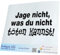 INDIGOS UG Auto Aufkleber Auto - 400x190 mm - Jage Nichts was du Nicht tõten Kannst - schwarz - Selbstklebender Sticker für Auto, Fenster, Bus oder LKW