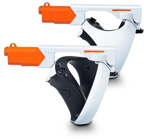 LICHIFIT Magnetischer VR-Pistolen-Modell-Controller-Halter für PSVR2-Griff, Schnellverschluss-Schießhalterung, Ständer für PlayStation VR2-Schießspielzubehör