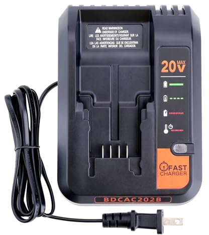 Qbmel 20 Volt Lithium Battery Charger BDCAC202B Replacement for Black and Decker 16V-20V MAX Lithium Battery LBXR20 LBX4020 LBXR20 LBXR2020 LBXR2020-OPE