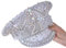 Ginger Ray 21st Birthday Silver Embellished Sequin Hat Milestone Party Wearable Accessory, M