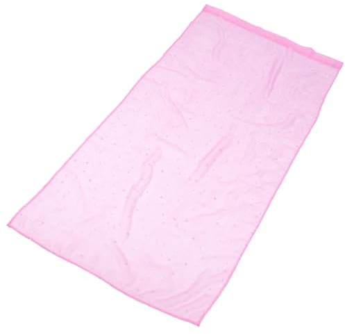 MAGICLULU Tende Cameretta Bambino Rosa in Poliestere, Veli Trasparenti Stelle Glitterate e Schermatura della Finestra, per Camera da Letto Bimba 100x200 Cm