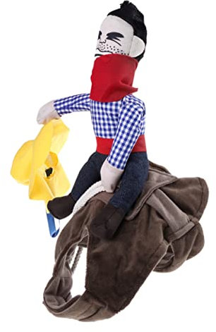 Yardwe Rider Style Pet Apparel Denim-Anzug Für Hunde Und Katzen Größe L Rassespezifisch Zufällige Farbauswahl