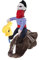 Yardwe Rider Style Pet Apparel Denim-Anzug Für Hunde Und Katzen Größe L Rassespezifisch Zufällige Farbauswahl