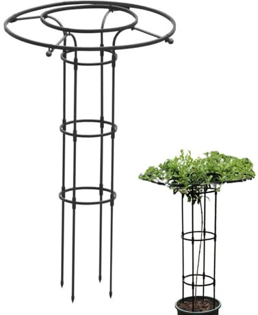 Vertikales Gartengitter – Rankgitter für Weinreben aus Metall, robustes vertikales Gartengitter | Hochrostfreies Gittergitter-Turm-Gestell, Jardendraht