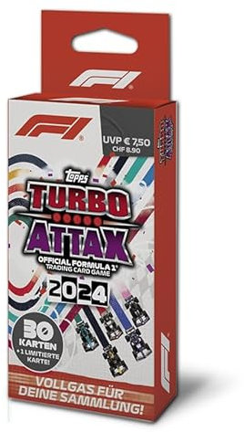 Topps Turbo Attax Formula 1 2024 - Eco Pack - enthält 30 Turbo-Attax-Karten und 1 Karte der Limited Edition.