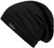 WEROR Herren Damen Beanie Mütze Strickmütze Longbeanie Slouch WEROR-443.1 (Einheitsgröße, Schwarz)