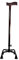 BESTABLE Quad Base Walking Cane Adjustable Height Walking Stick Super Sturdy for Right or Left Handed Man and Woman and for Seniors, Disabled, Adults for Extra Safety