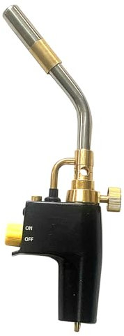MAPP Chalumeau au propane, très résistant pour plomberie, brasage, torche portable à gaz haute chaleur, torche à déclenchement pour la cuisine et le soudage