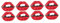 SOIMISS 8 Stk Rote Lippenbrosche Accessoires Für Damen Schalnadel Damen Broschen Dekorative Broschennadel Anstecknadel Für Rucksäcke Kleidung Schal Brosche Zubehör Abs Zinklegierung